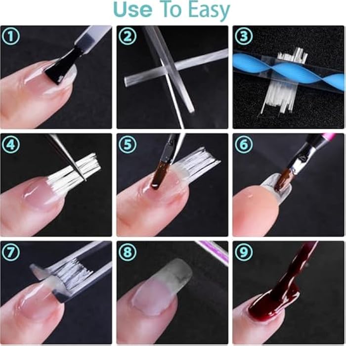 False Nail Extension Fiber DIY Fiberglass Nail Nail Art Makeup Supplies for Home Salon - Image 3